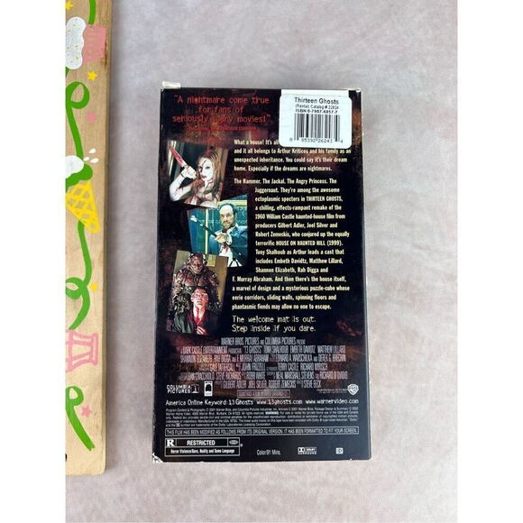 Vintage Horror Film Thir13en Ghosts VHS Bonus Footage 2002 Video Tape Good Condi - Picture 3 of 4